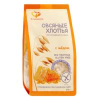 Хлопья овсяные Сташевское 375гр без глютена с медом