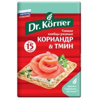 Хлебцы Dr.Korner 100гр ржаные кориандр@тмин