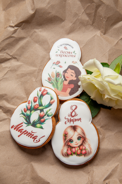 Пряник фотопечать 70г пакет К 8 Марта