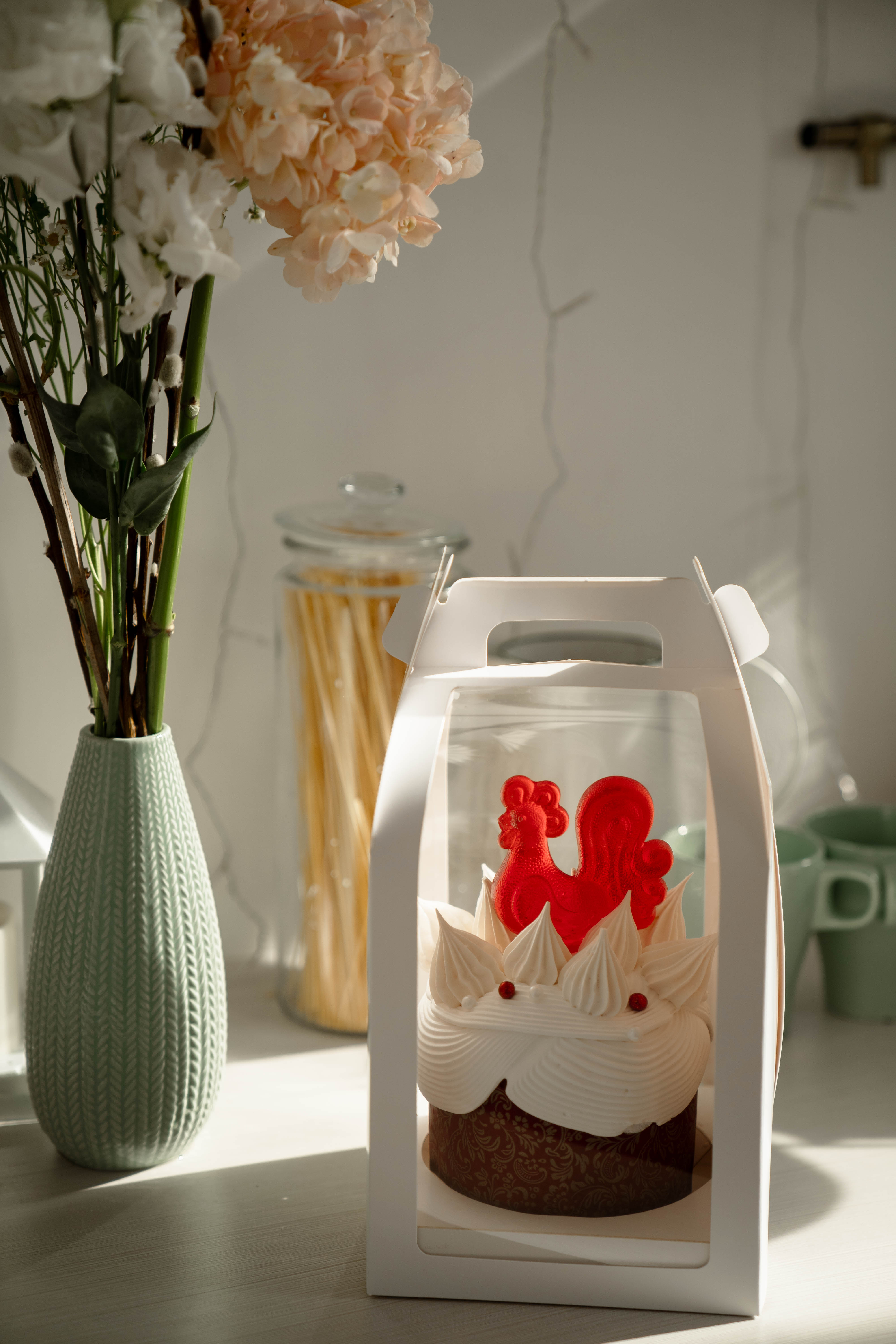 Кулич авторский 480гр Петушок коробка