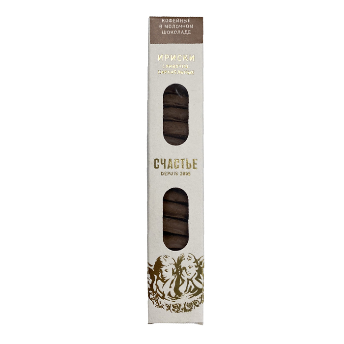 Конфеты Счастье Ириски 75гр сливочно-карамельные кофейные 