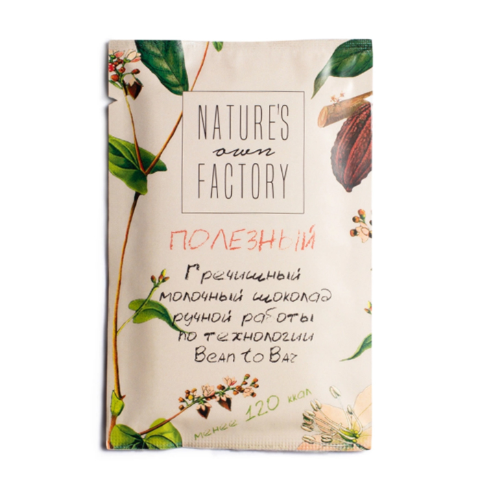 Шоколад NaturesFactory 20гр гречишный молочный