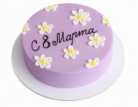 Торт К 8 Марта малина/манго/маракуйя 800г фиолетовый