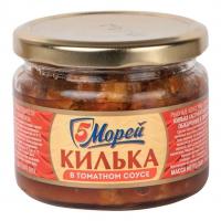 Килька 5 морей 260г балтийская обжарен. в т/с ст/б