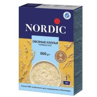 Хлопья NORDIC овсяные безглютеновые 500гр к/к