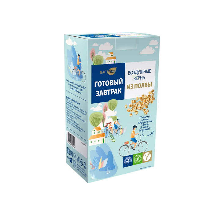 Готовый завтрак Вастэко Воздушные зерна 170гр из полбы