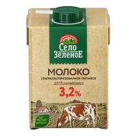 Молоко Село зеленое 500мл 3,2% п/пак