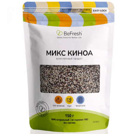 Микс киноа 200г пакет BeFresh