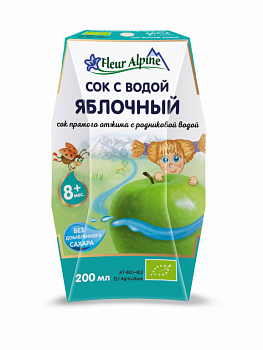Сок с водой Fleur Alpine яблоко 200мл
