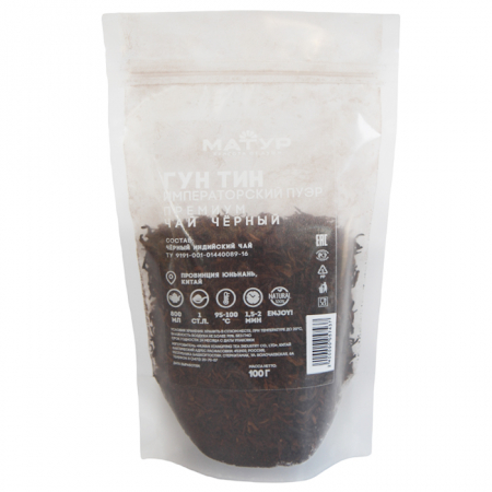 Чай Матур Гун Тин (Императорский пуэр) премиум черный 100гр 