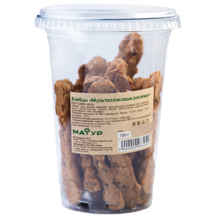 Хлебцы ржаные Мультизлаковые 80г 