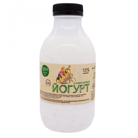 Йогурт Листгартен пит. 0,5л с клетчаткой пэт 