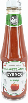 Кетчуп Kyknos томатный 330гр ст/б