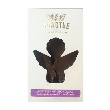 Шоколад Счастье 140гр молочный лаванда/миндаль