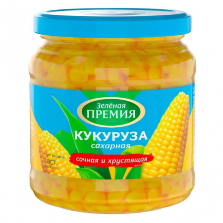 Кукуруза Зеленая премия 475гр ст/б