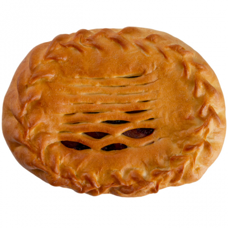 Пирог с яблоками, черной смородиной