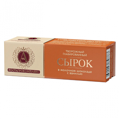 Сырок творожный РостАгроКомплекс 50гр с ванилью в молочном шоколаде