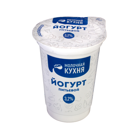 Йогурт Молочная кухня 4 витамина А/В6/Е/Д3 240гр 3,2% пл/ст 