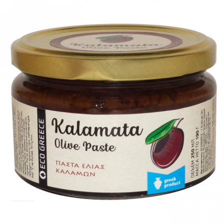 Паста из оливок Каламата Eco Greece 200г ст/б 