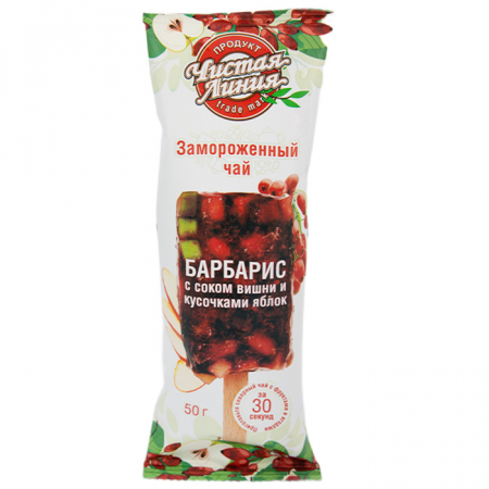 Чай Чистая линия замороженный на палочке 50г барбарис/вишня/яблоки