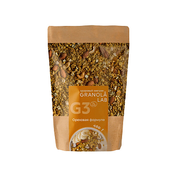 Гранола Ореховая формула 400гр без сахара пакет