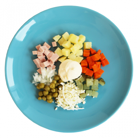 Салат Зимний с колбасой