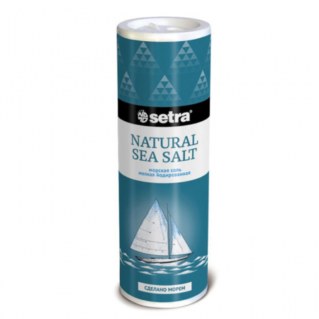 Соль Setra 250гр морская йодированная мелкая туба