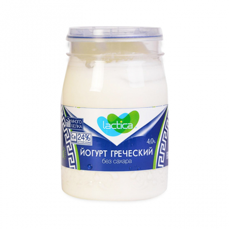 Йогурт Lactica греческий без сахара 120гр 4% 