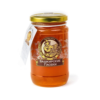 Мед Пасеки 500гр цветочный ст/б Башкирские пасеки