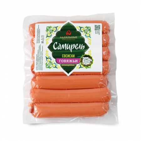 Сосиски Говяжьи кат.В 350гр Самирель
