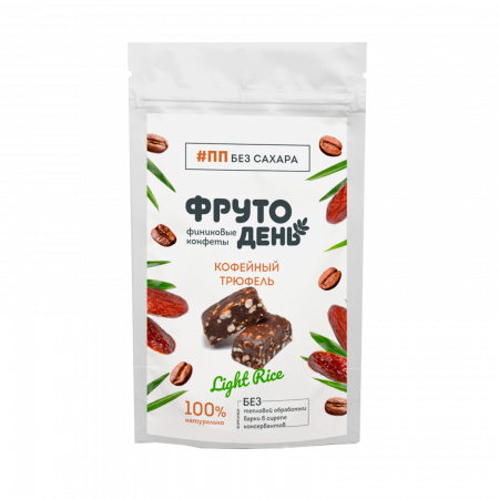 Конфеты Фрутодень 150г финиковые кофейный трюфель без сахара