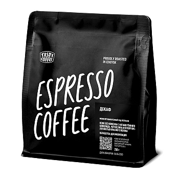 Кофе Tasty в зернах Колумбиа декаф 250гр