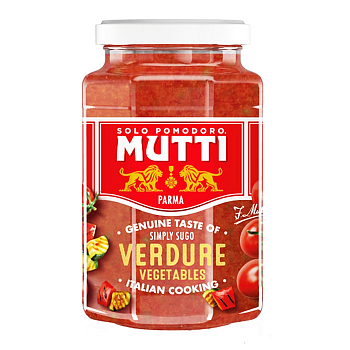 Соус MUTTI 400гр томатный с овощами гриль ст/б