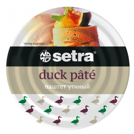 Паштет Setra 100гр ж/б утиный