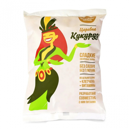 Кукурузные палочки Царевны полей 65гр без сахара