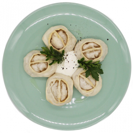 Манты постные с овощами