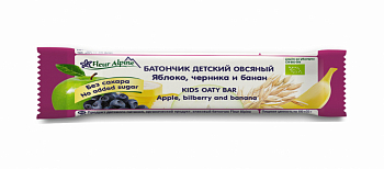 Батончик Fleur Alpine 23гр овсяный яблоко/черника/банан