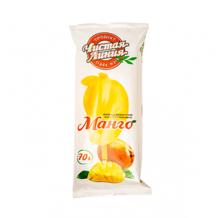 Мороженое (эскимо) Пломбир Манго 70гр Чистая линия 