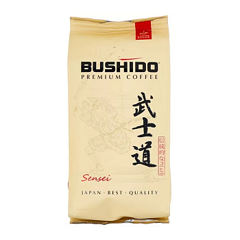 Кофе Bushido 227гр Sensei натуральный зерн пакет