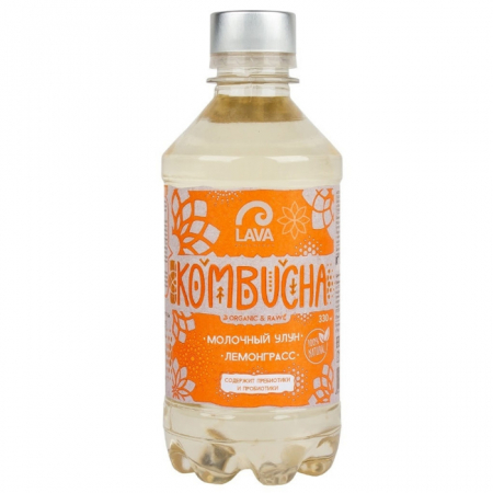 Напиток KOMBUCHA 330мл молочный улун/лемонграсс