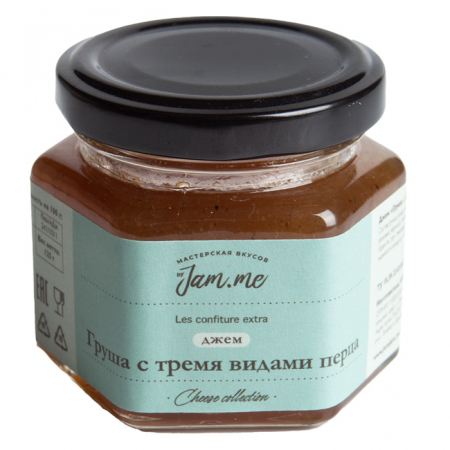 Джем Jam.me 125г ст/б груша с тремя видами перца