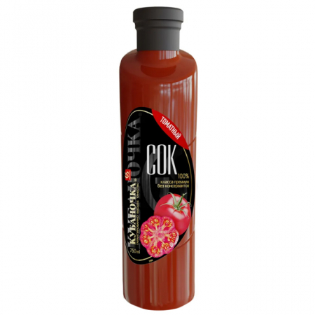 Сок Кубаночка 750мл томатный стекло