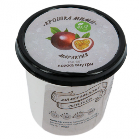 Мороженое Крошка Мими 100гр сорбет маракуйя бум/ст