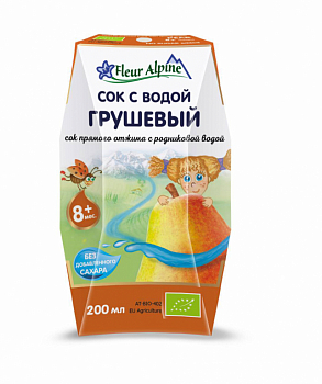 Сок с водой Fleur Alpine груша 200мл