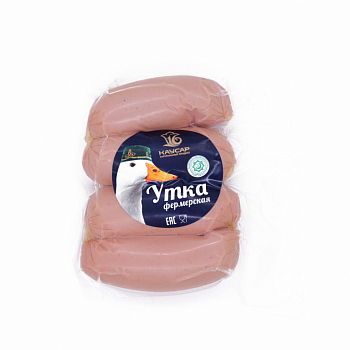 Сардельки Каусар из мяса уток халяль в/у ФХ Рамаевское Татарстан