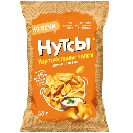 Нутсы Don Shelldon картофельные 50гр лисички в сметане