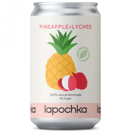 Напиток б/алк Лапочка Ананас Личи чай 0,33л без сахара