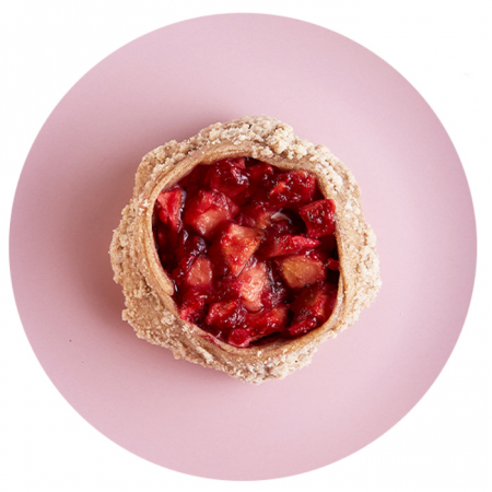 Галета с яблоками и малиной 130гр на ржаной муке