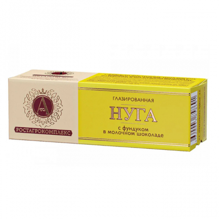 Сырок творожный РостАгроКомплекс 40гр Нуга с фундуком в молочном шоколаде