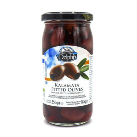 Маслины Delphi Каламата б/к 350гр ст/б